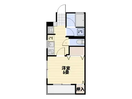 新西ビル(ワンルーム/3階)の間取り写真