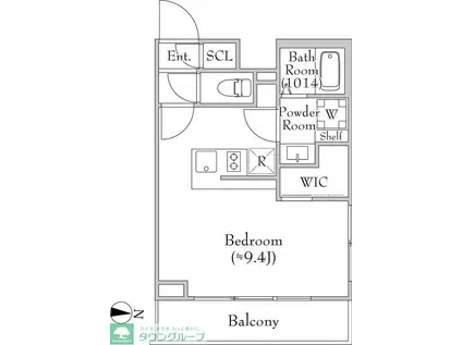 レクシード目白(ワンルーム/1階)の間取り写真