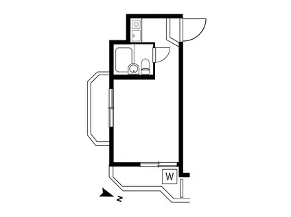 メゾン・ド・エピック(ワンルーム/4階)の間取り写真
