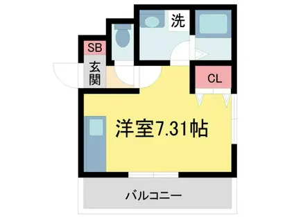 グランハウス甲子園(1K/3階)の間取り写真