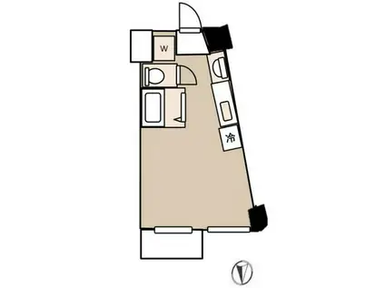 日神パレス立石第2(ワンルーム/5階)の間取り写真