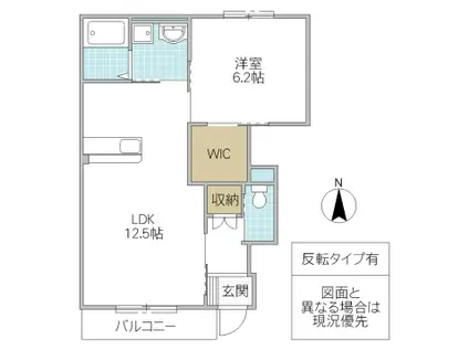 シンビー館I(1LDK/1階)の間取り写真