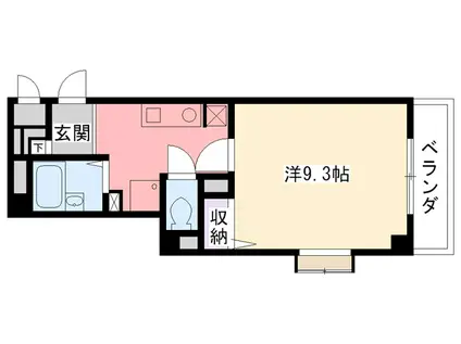 SUMIESOHOBLDG(1K/3階)の間取り写真