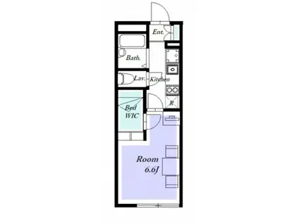 ピーチハイツ(1K/2階)の間取り写真