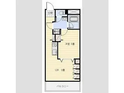 アルコV(1LDK/7階)の間取り写真
