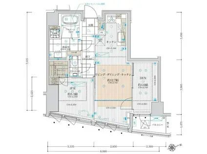 ルーツ代官山(2LDK/2階)の間取り写真
