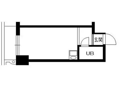 ポートハイム第一吉野町(ワンルーム/3階)の間取り写真