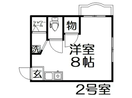 MERVEILLE IKEDA(ワンルーム/3階)の間取り写真