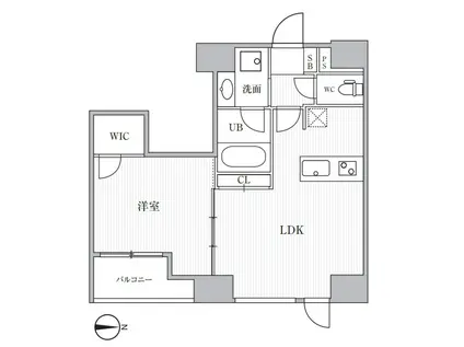 CAVANA SHINTOMICHO(1LDK/11階)の間取り写真