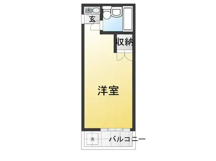 スターシェモア笹塚(ワンルーム/2階)の間取り写真