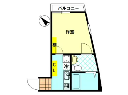 GSEL赤塚(1K/3階)の間取り写真