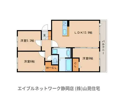 プレミアージュ(3LDK/2階)の間取り写真