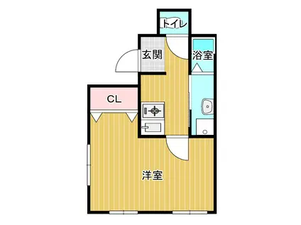 長井マンション(1K/2階)の間取り写真