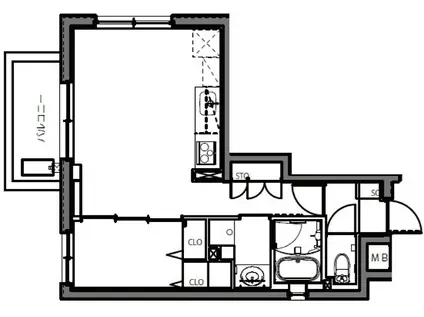 ASTILE 練馬北町(1LDK/4階)の間取り写真