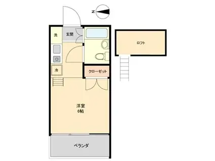 エルピア関町(ワンルーム/1階)の間取り写真