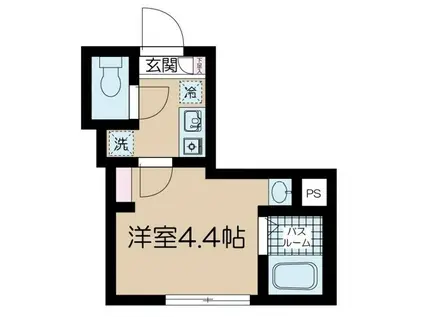 フェリーチェ阿佐ヶ谷K(1K/3階)の間取り写真