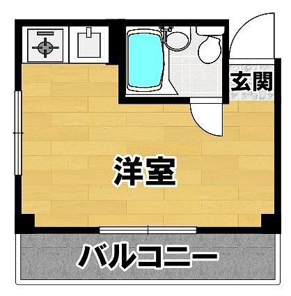 リバーサイドNK(ワンルーム/3階)の間取り写真