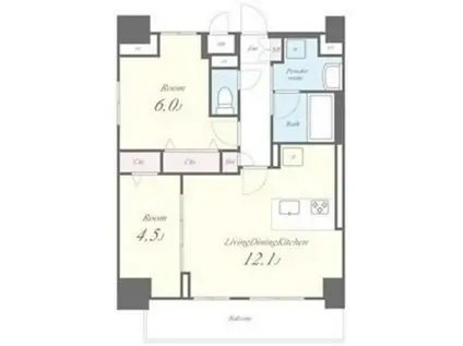 ピノ・アガタ岐阜駅前(2LDK/10階)の間取り写真