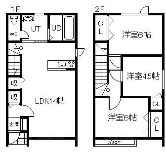 プレステージ豊岡(3LDK/1階)の間取り写真