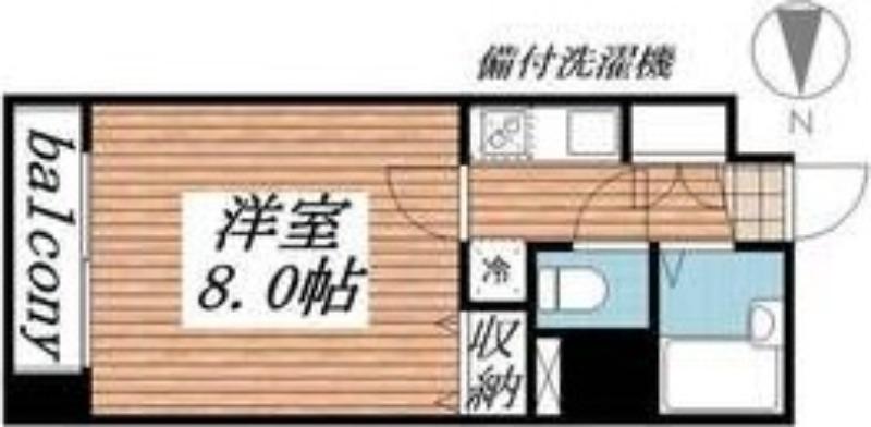 HF北四番丁レジデンス(1K/10階)の間取り写真