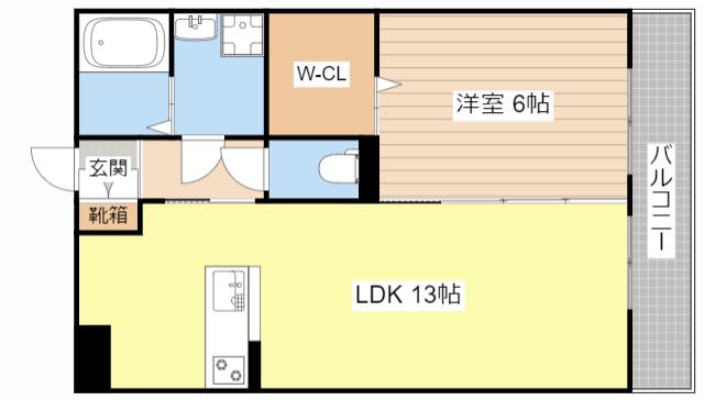 セジュール彦根東山(1LDK/2階)の間取り写真