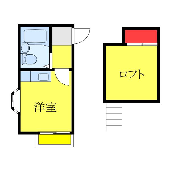 ブライズVII(ワンルーム/1階)の間取り写真