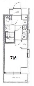 EIGHT DOME CITY(1K/3階)の間取り写真