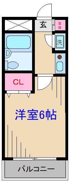 新丸子ダイカンプラザCITYII(1K/3階)の間取り写真