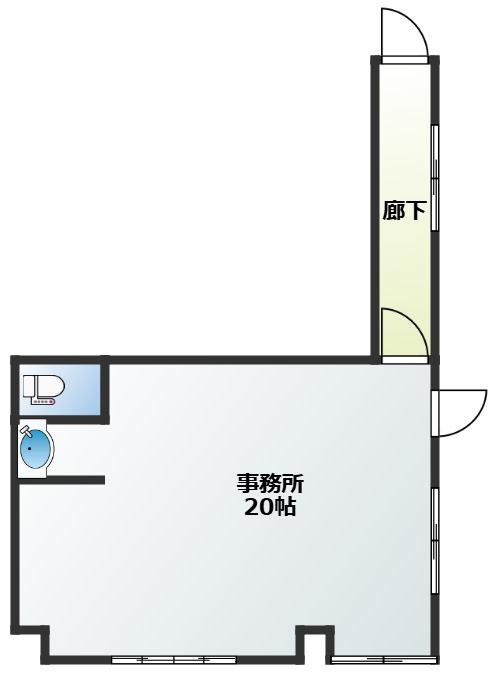 コーポ三杵(ワンルーム/1階)の間取り写真