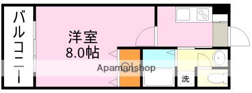 LEAD IN AIS鹿大前(1K/5階)の間取り写真