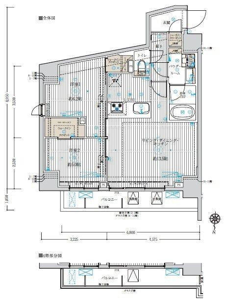 フュージョナル五反野DUE(2LDK/4階)の間取り写真