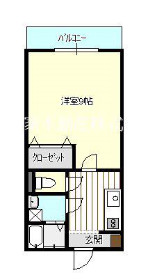メゾン・オブ・フレンズ(1K/2階)の間取り写真