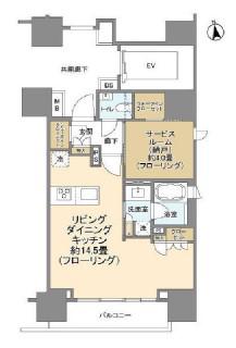 ピアース渋谷(ワンルーム/6階)の間取り写真
