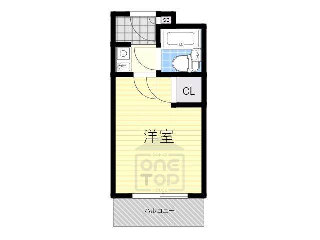 アンフィニィ・西河原(1K/2階)の間取り写真