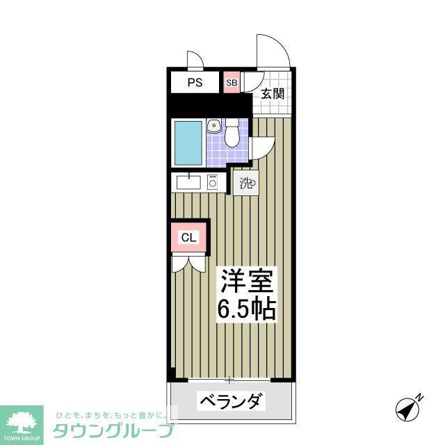 みずほマンション(ワンルーム/1階)の間取り写真