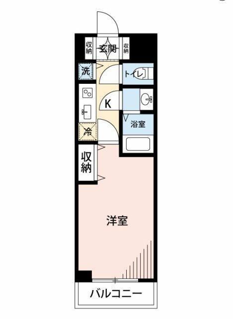 マイナビSTAY品川サウス(1K/6階)の間取り写真