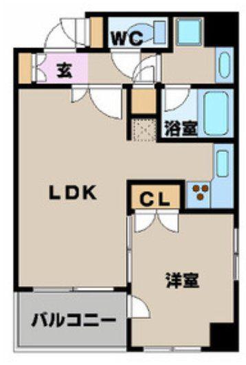 パレステュディオ渋谷ステーションフロント(1DK/7階)の間取り写真