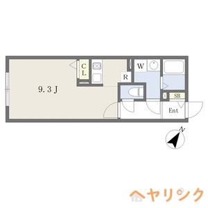 フラシア一社(1K/1階)の間取り写真