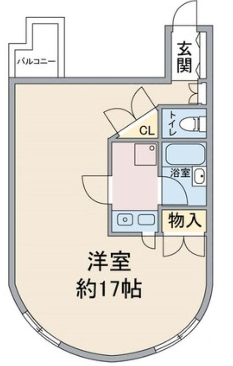 CADRE A(1K/2階)の間取り写真