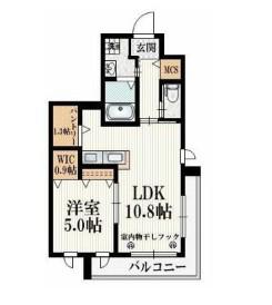 プティ リヴィエール(1LDK/3階)の間取り写真