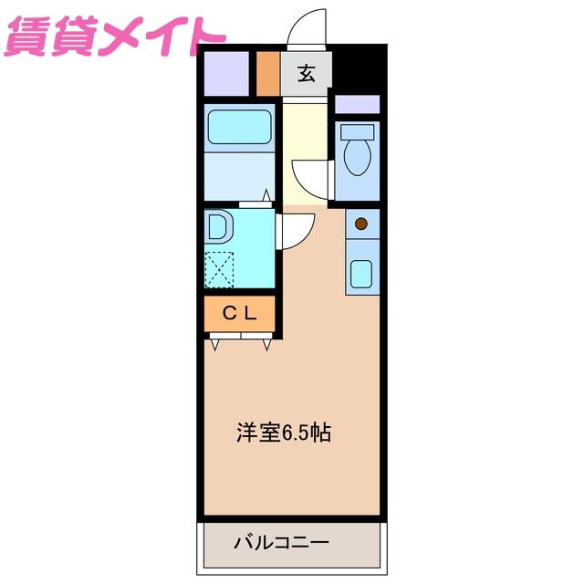 GREEN HILLS(ワンルーム/2階)の間取り写真