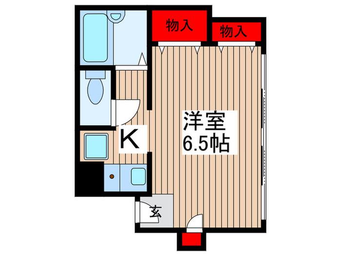 ペリエ新松戸(1K/3階)の間取り写真