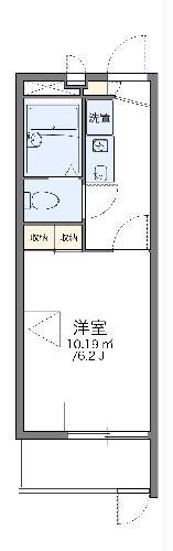 レオパレス上住吉(1K/1階)の間取り写真