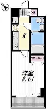 ARIUS(1K/7階)の間取り写真