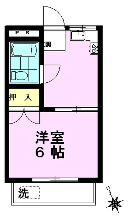 栄コーポ 3階階 間取り