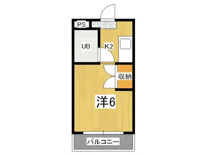 PRESTAGE・MISASAGI(ワンルーム/3階)の間取り写真