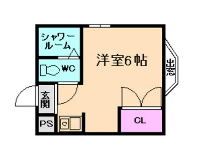 石丸ハイツ(ワンルーム/1階)の間取り写真