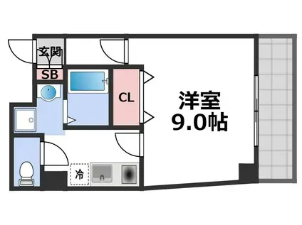 M´プラザ布施弐番館(1K/5階)の間取り写真