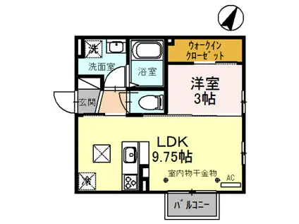 LE・SOLEIL(1LDK/1階)の間取り写真