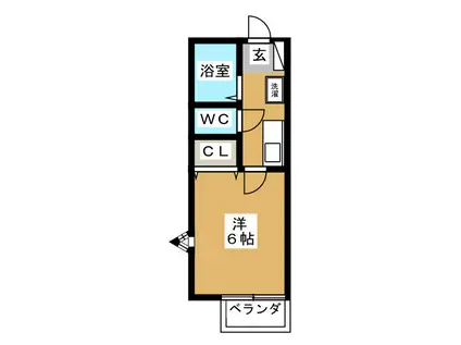 コスモ武田(1K/2階)の間取り写真